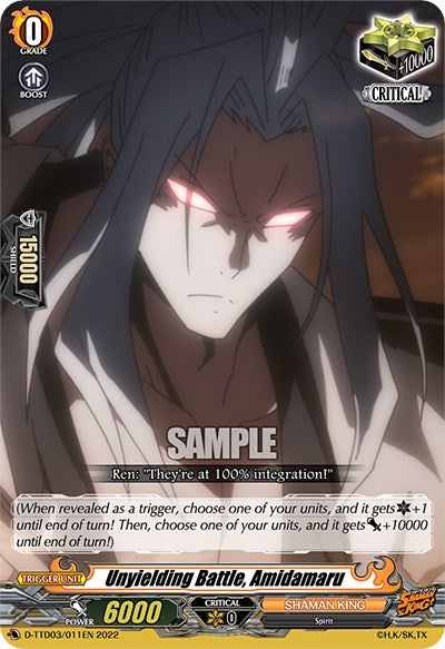 Image of Unyielding Battle, Amidamaru (D-TTD03/011EN) [Shaman King]