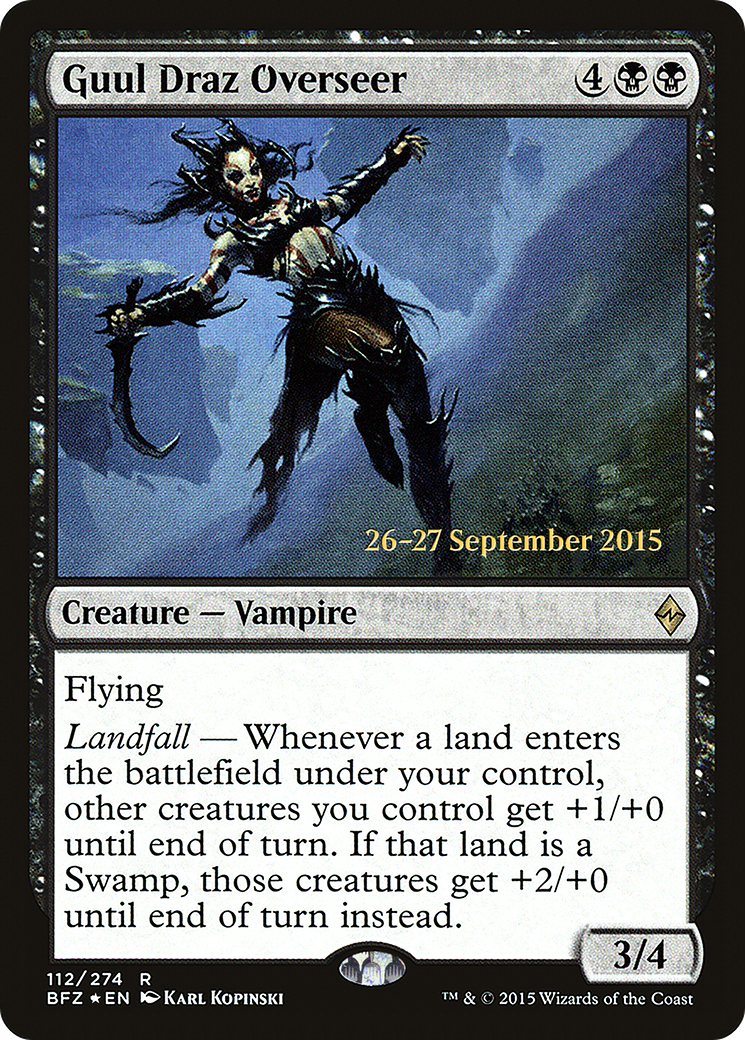 Image of Guul Draz Overseer [Battle for Zendikar Prerelease Promos]