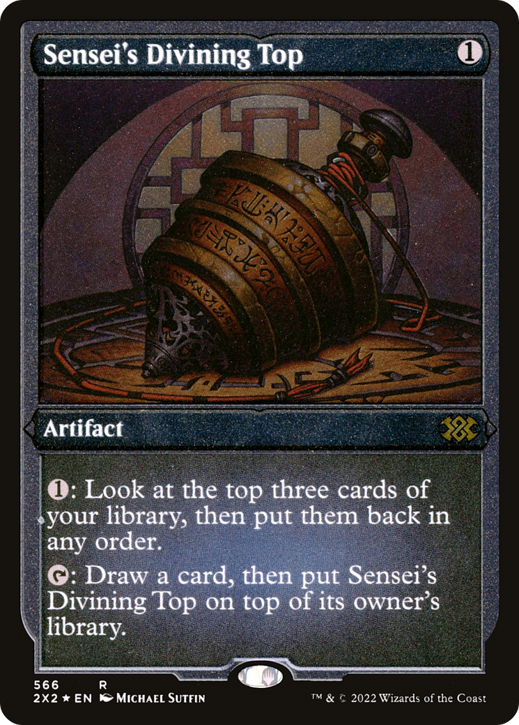 Image of Sensei's Divining Top (Foil Etched) [Double Masters 2022]