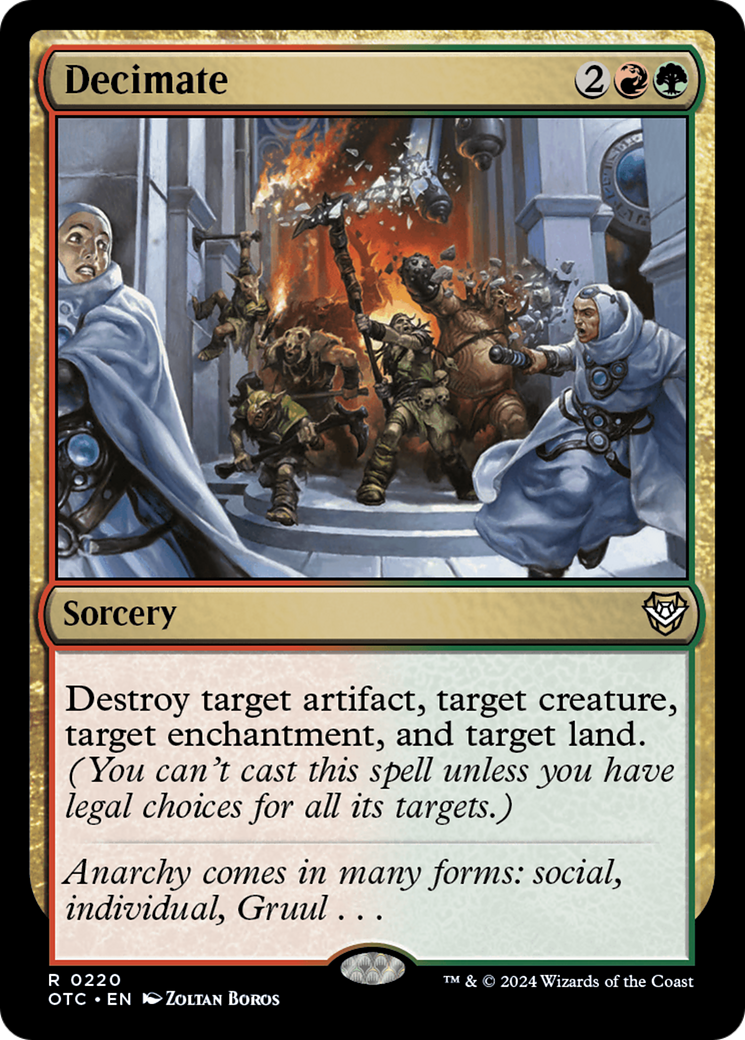 Image of Decimate [Outlaws of Thunder Junction Commander]