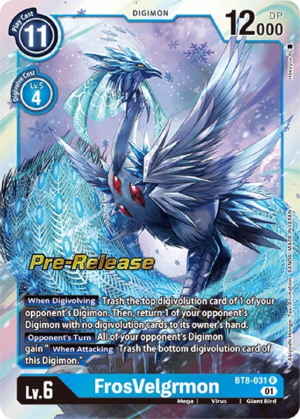 Image of FrosVelgrmon [BT8-031] [New Awakening Pre-Release Cards]