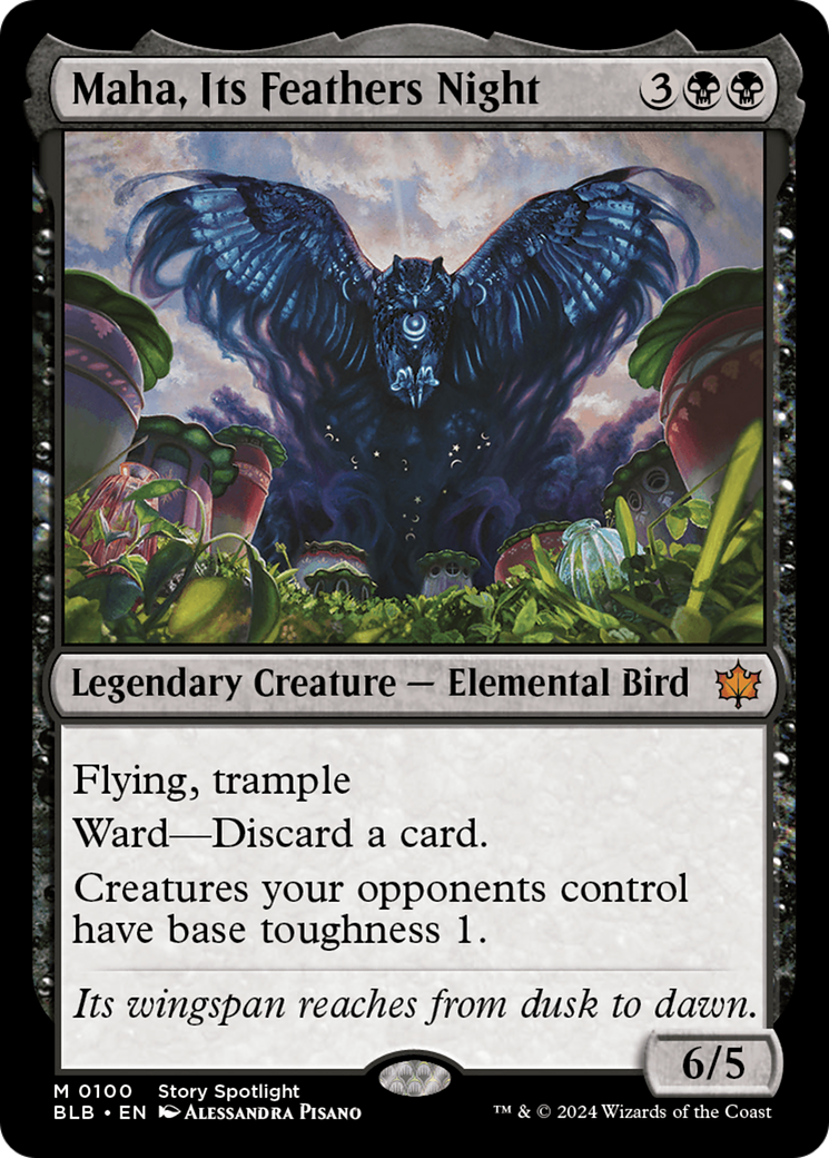 Image of Maha, Its Feathers Night [Bloomburrow]