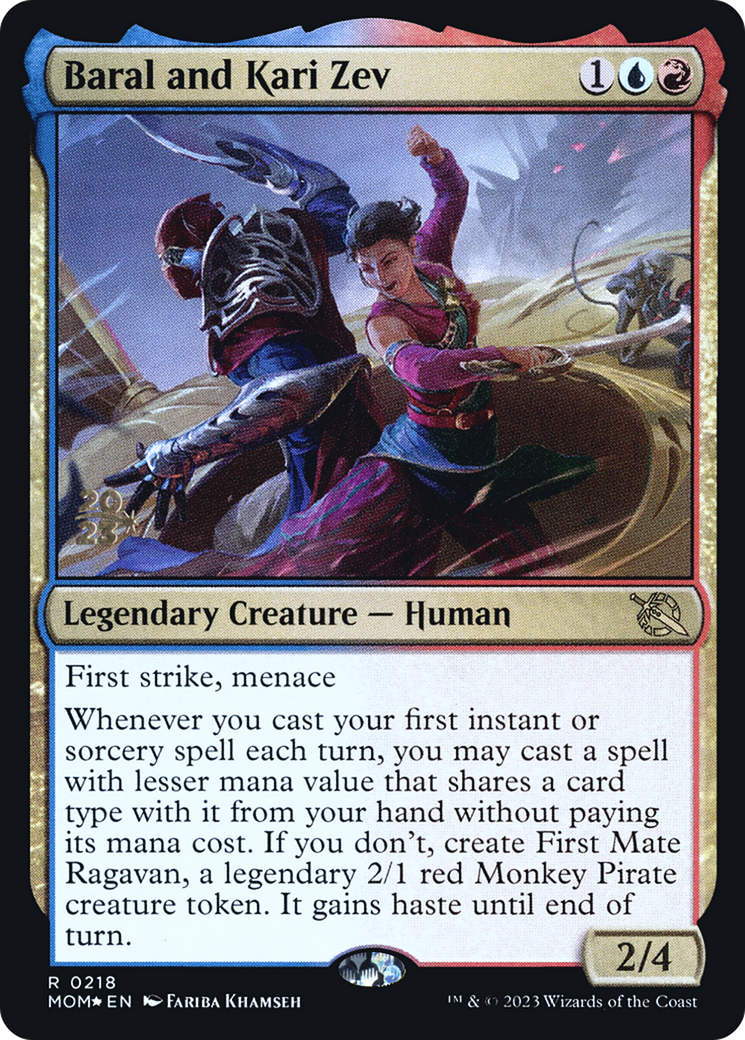 Image of Baral and Kari Zev [March of the Machine Prerelease Promos]
