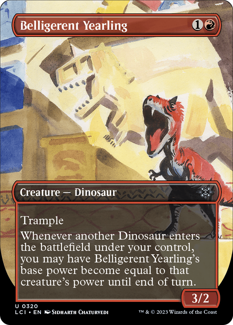 Image of Belligerent Yearling (Borderless) [The Lost Caverns of Ixalan]