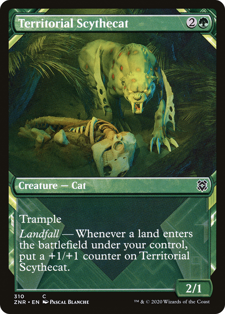 Image of Territorial Scythecat (Showcase) [Zendikar Rising]