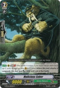 Image of Malicious Saber (G-BT02/084EN) [Soaring Ascent of Gale & Blossom]