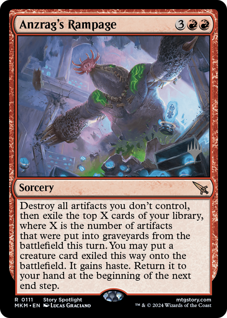 Image of Anzrag's Rampage (Promo Pack) [Murders at Karlov Manor Promos]