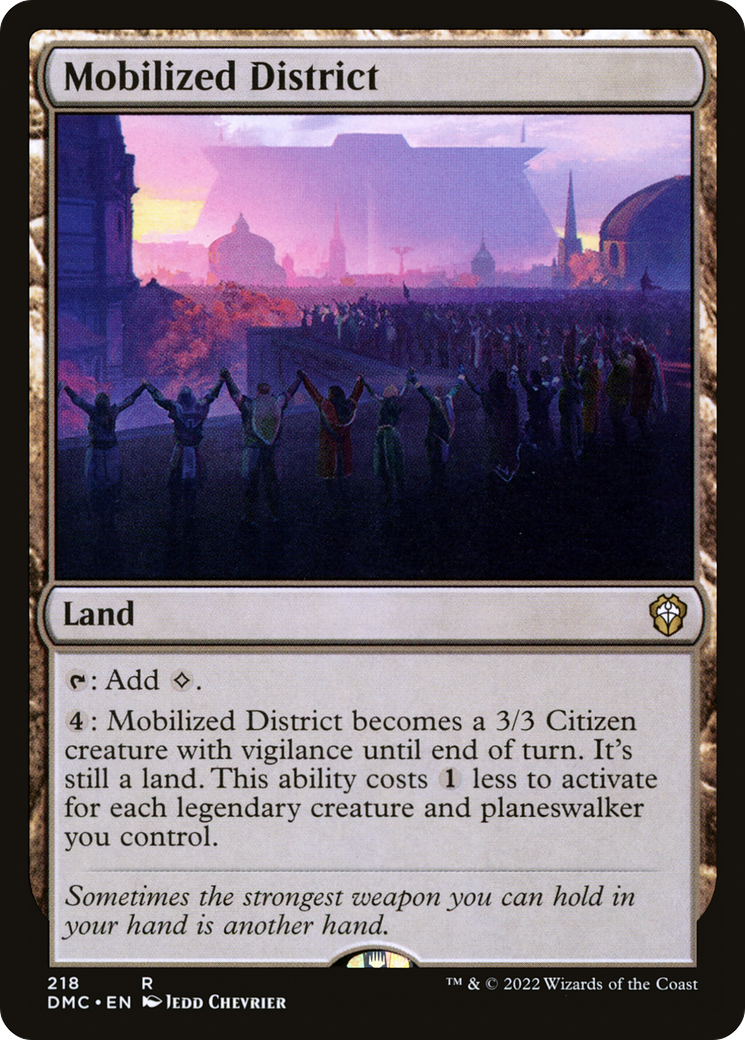 Image of Mobilized District [Dominaria United Commander]