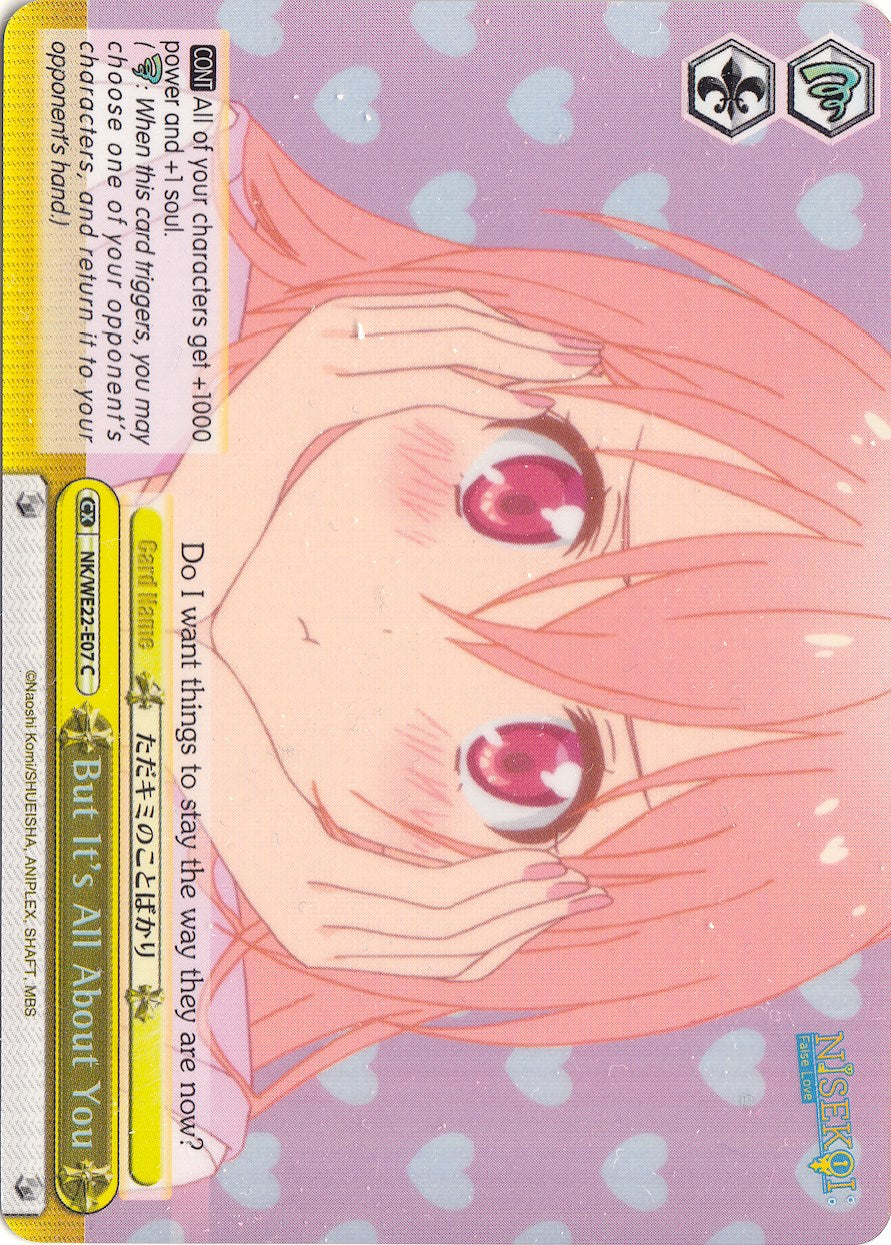 Image of But It's All About You (NK/WE22-E07) (Parallel Foil) [NISEKOI Extra Booster]