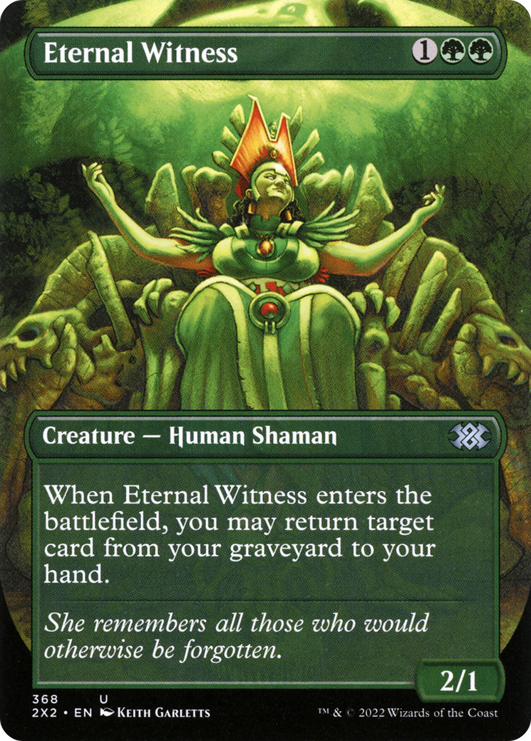 Image of Eternal Witness (Borderless Alternate Art) [Double Masters 2022]