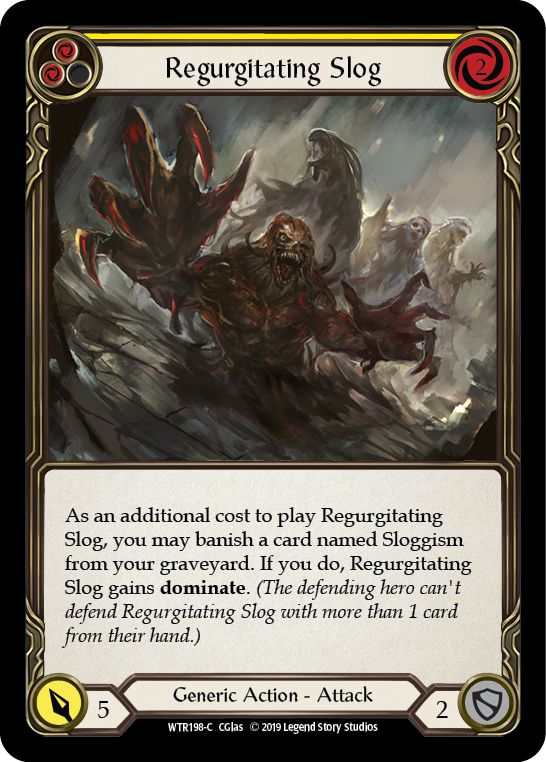 Image of Regurgitating Slog (Yellow) [WTR198-C] (Welcome to Rathe)  Alpha Print Rainbow Foil