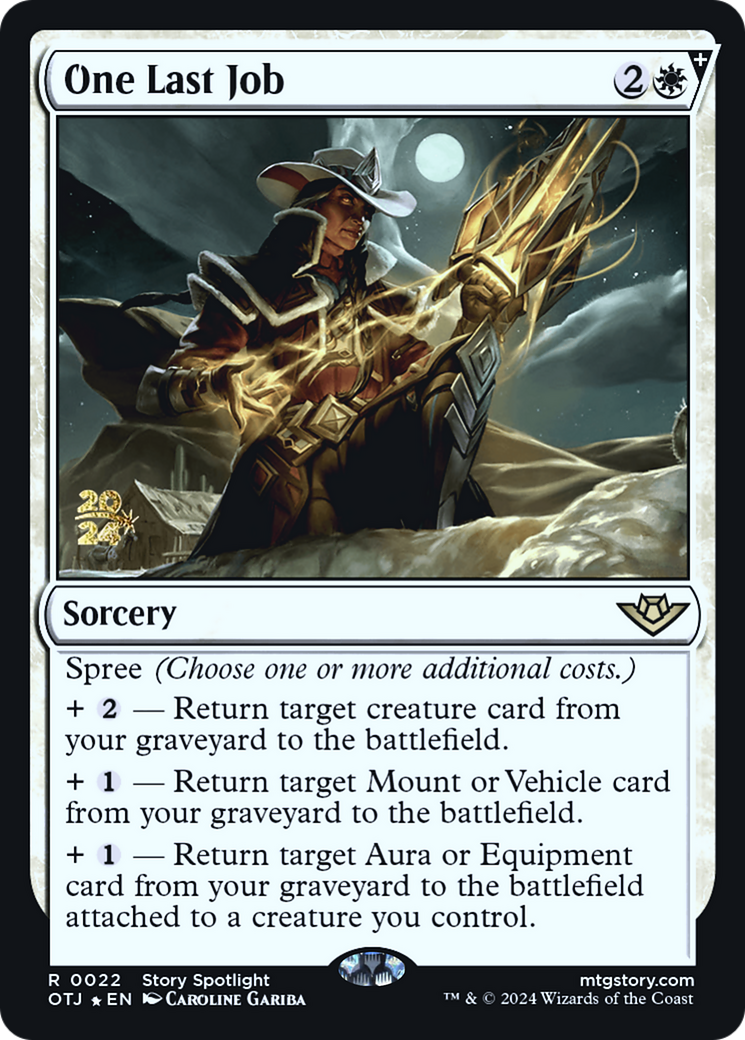 Image of One Last Job [Outlaws of Thunder Junction Prerelease Promos]