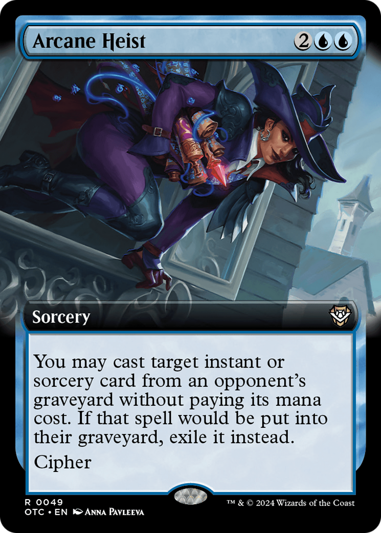 Image of Arcane Heist (Extended Art) [Outlaws of Thunder Junction Commander]