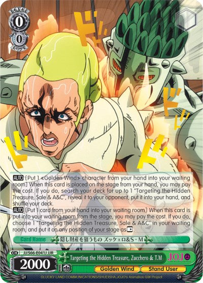 Image of Targeting the Hidden Treasure, Zucchero & T.M (JJ/S66-E041J JJR) [JoJo's Bizarre Adventure: Golden Wind]