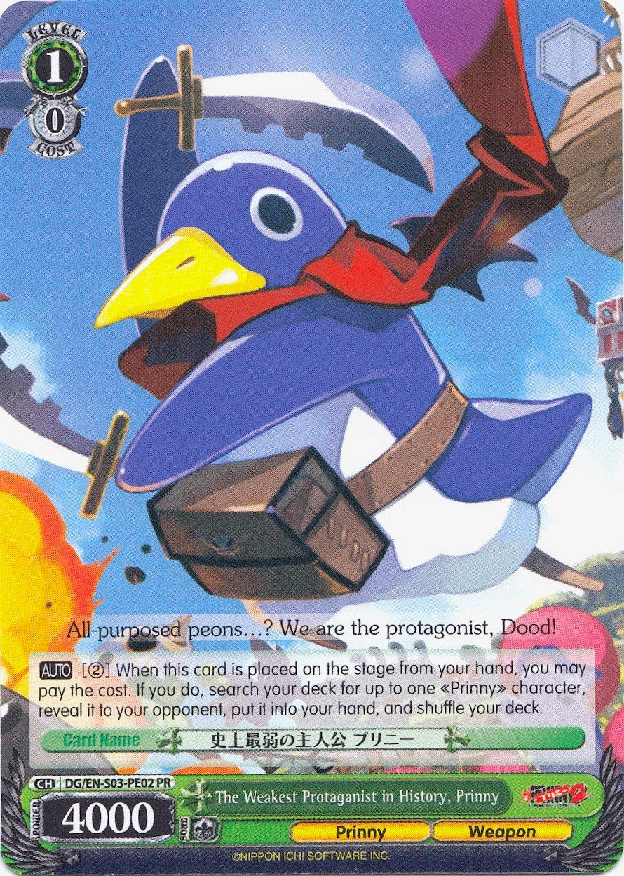 Image of The Weakest Protagonist in History, Prinny (DG/EN-S03-PE02 PR) (Promo) [Disgaea]