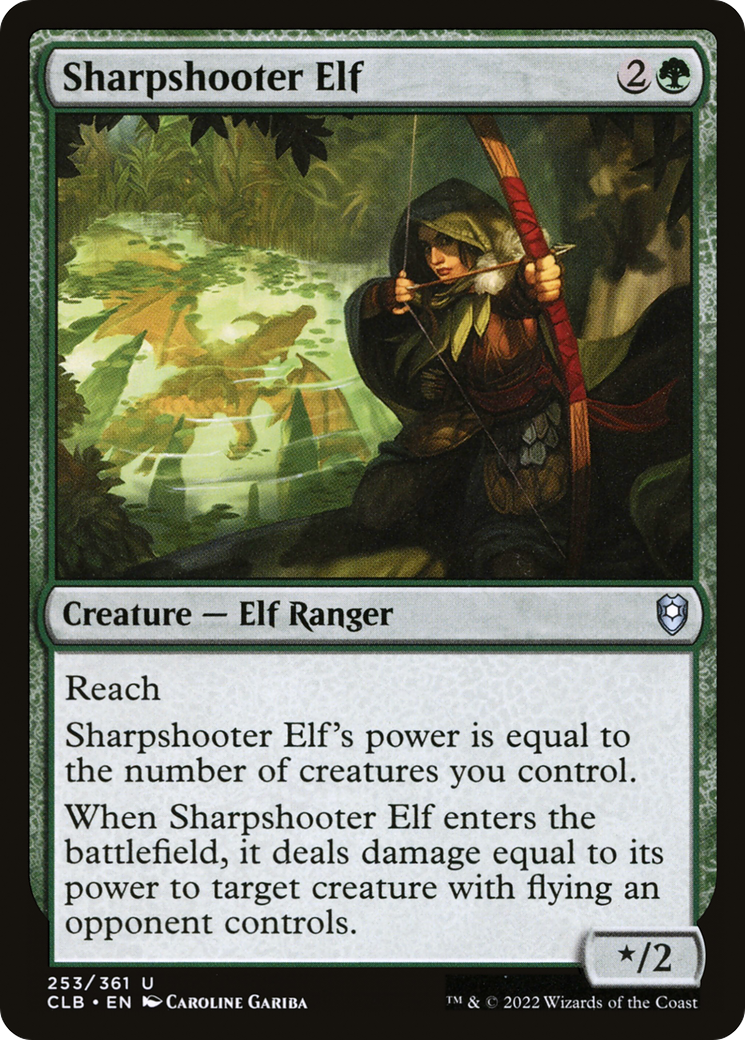 Image of Sharpshooter Elf [Commander Legends: Battle for Baldur's Gate]