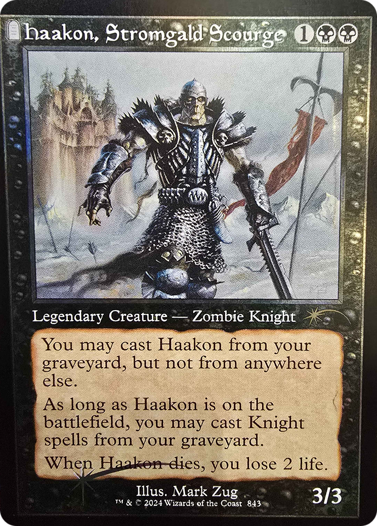 Image of Haakon, Stromgald Scourge (Retro Frame) [Secret Lair Drop Series]