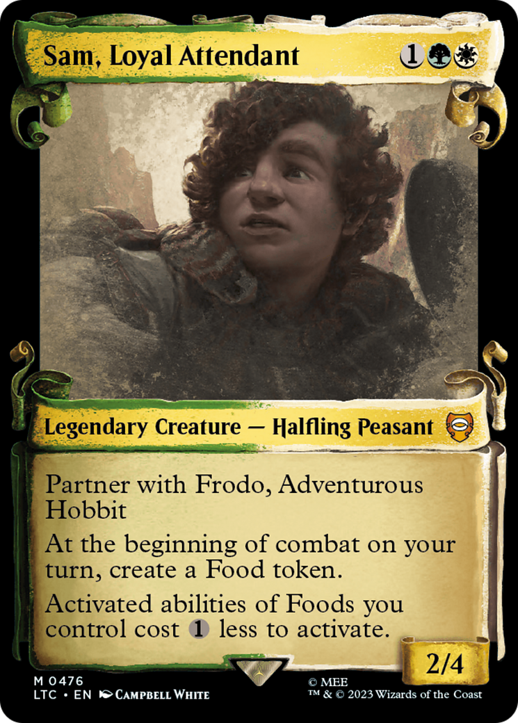 Image of Sam, Loyal Attendant [The Lord of the Rings: Tales of Middle-Earth Commander Showcase Scrolls]