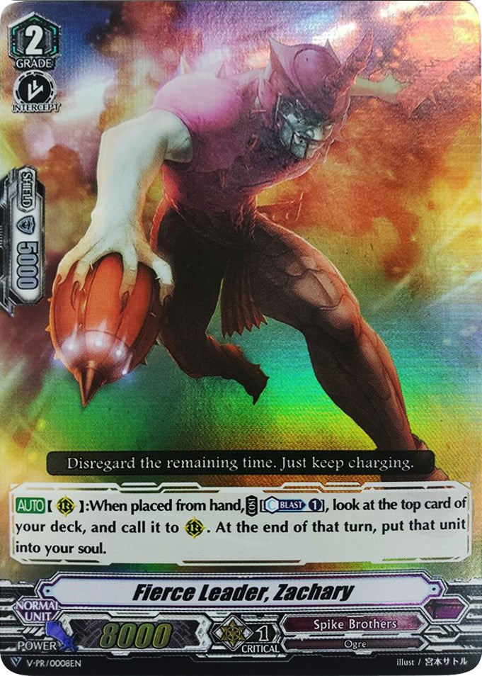 Image of Fierce Leader, Zachary (V-PR/0008EN) [V Promo Cards]