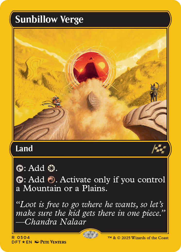 Image of Sunbillow Verge (First-Place Foil) [Aetherdrift]