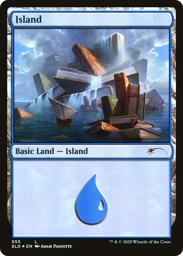 Image of Island (Well Read) (555) [Secret Lair Drop Promos]