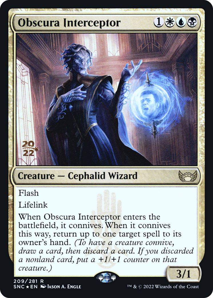 Image of Obscura Interceptor [Streets of New Capenna Prerelease Promos]
