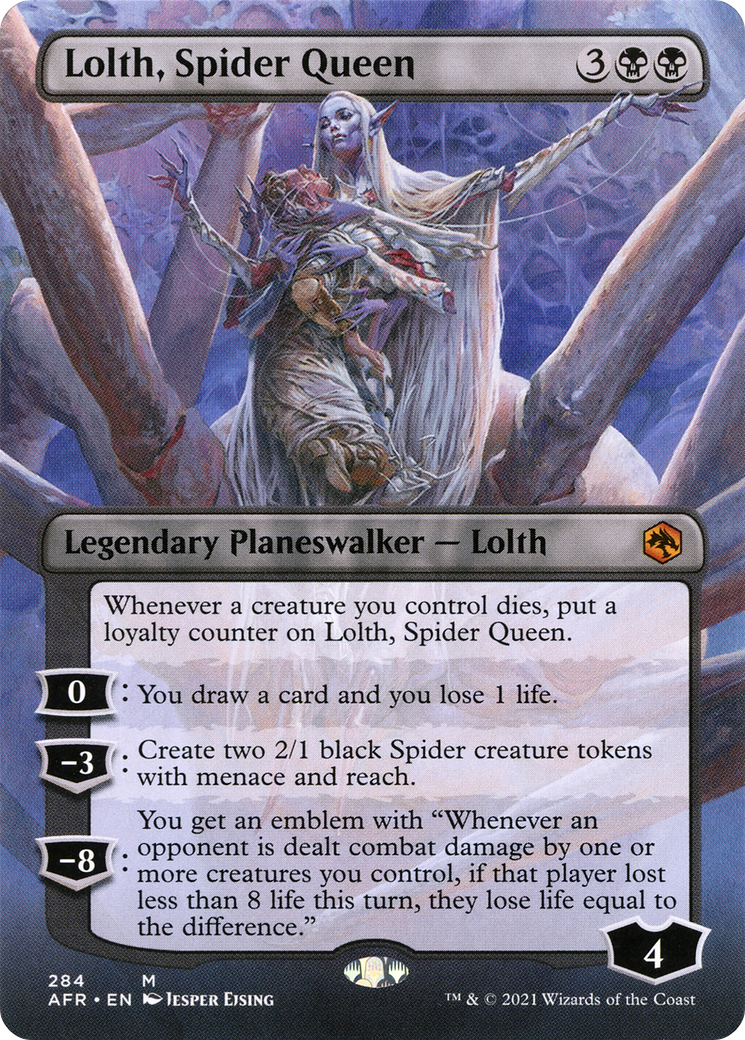 Image of Lolth, Spider Queen (Borderless) [Dungeons & Dragons: Adventures in the Forgotten Realms]