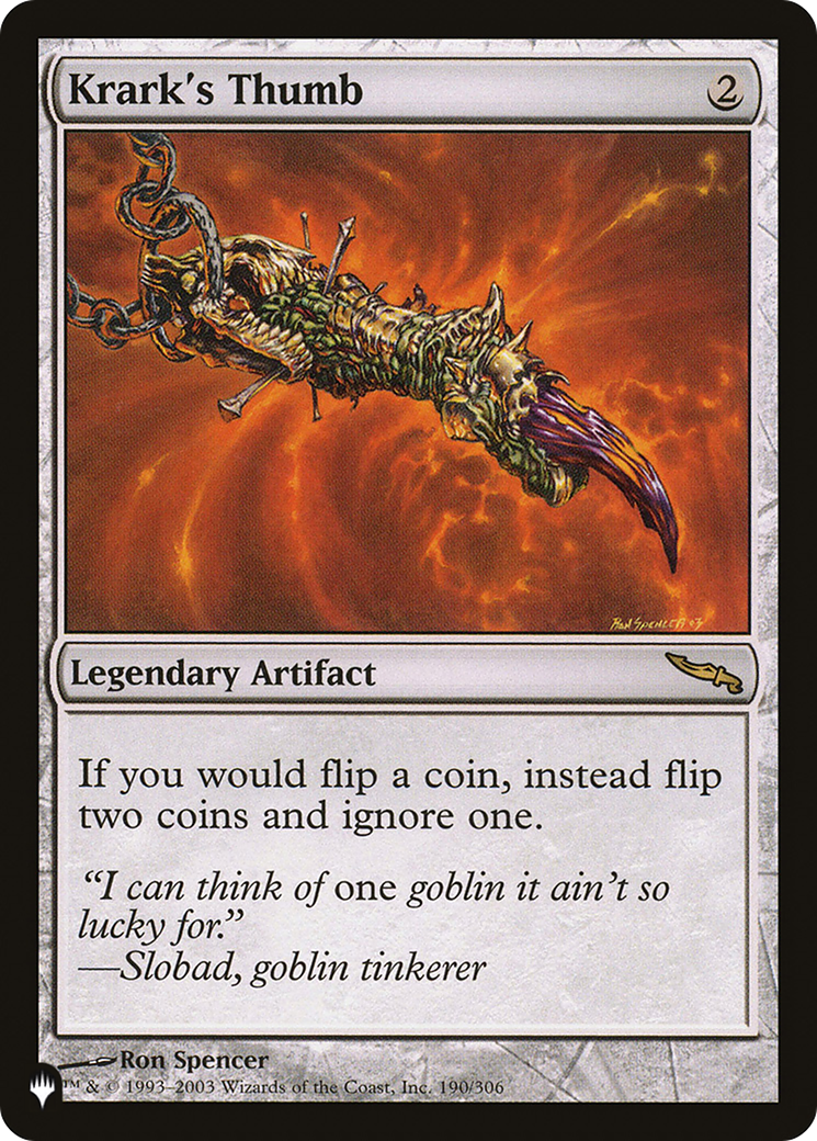 Image of Krark's Thumb [The List]