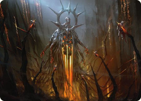 Image of Solphim, Mayhem Dominus Art Card [Phyrexia: All Will Be One Art Series]