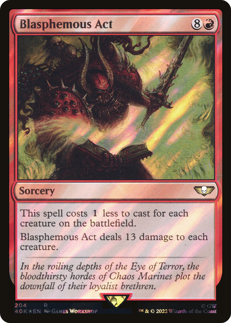 Image of Blasphemous Act (Surge Foil) [Warhammer 40,000]