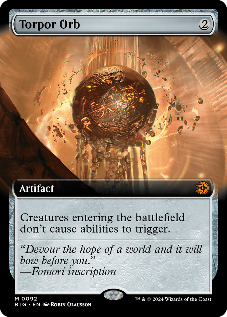 Image of Torpor Orb (Extended Art) [Outlaws of Thunder Junction: The Big Score]