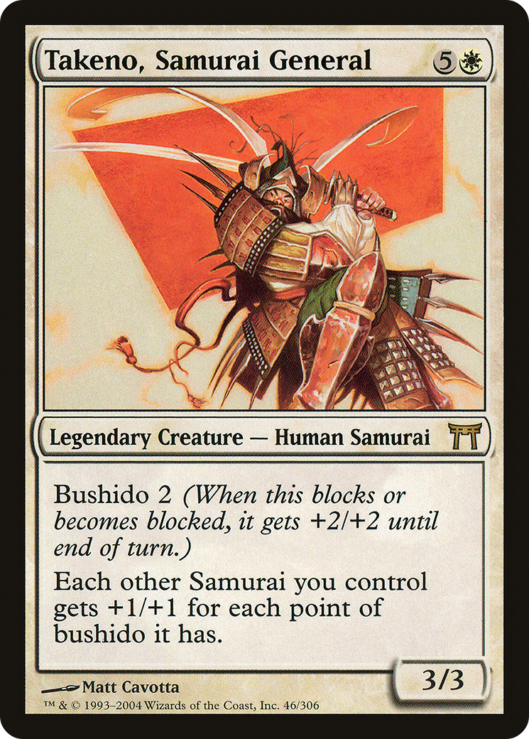 Image of Takeno, Samurai General [Champions of Kamigawa]