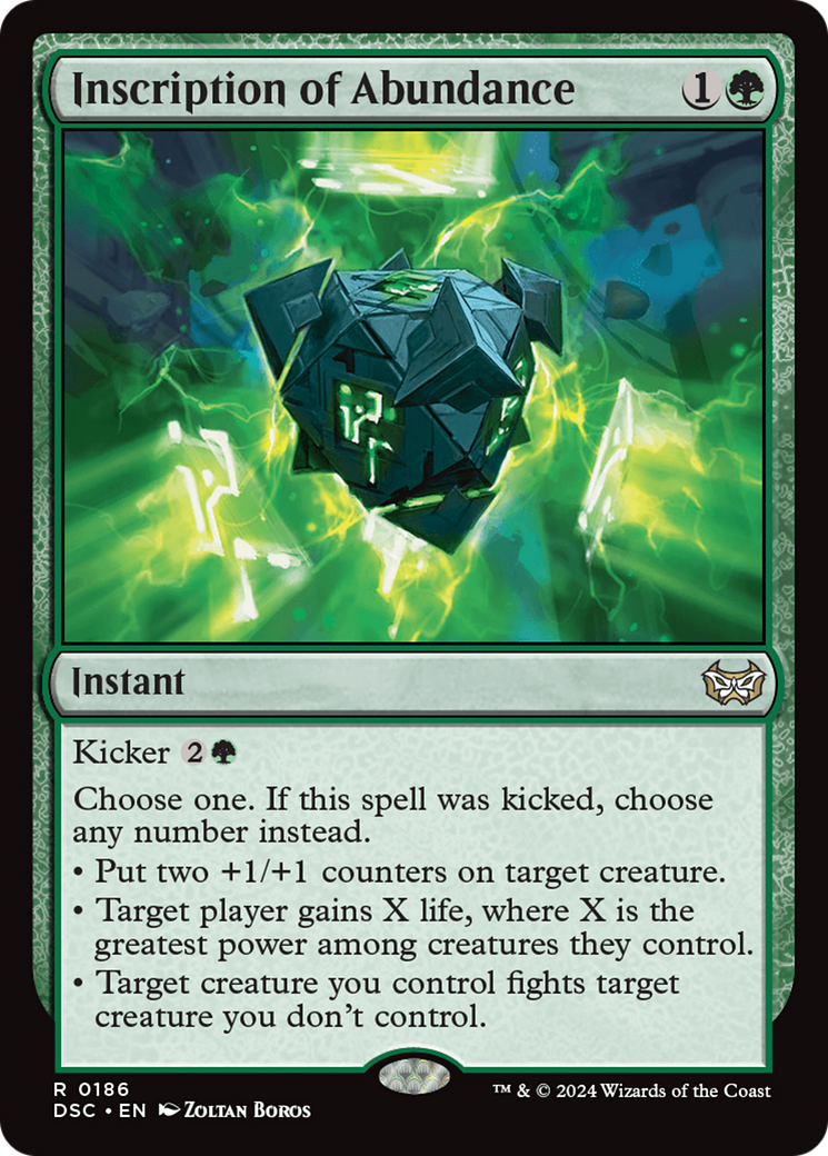 Image of Inscription of Abundance [Duskmourn: House of Horror Commander]