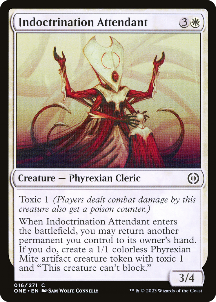 Image of Indoctrination Attendant [Phyrexia: All Will Be One]