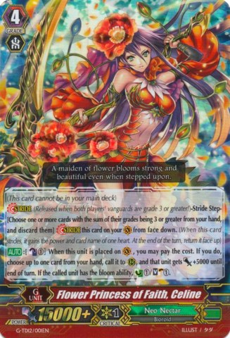Image of Flower Princess of Faith, Celine (RRR) (G-TD12/001EN) [Flower Princess of Abundant Blooming]