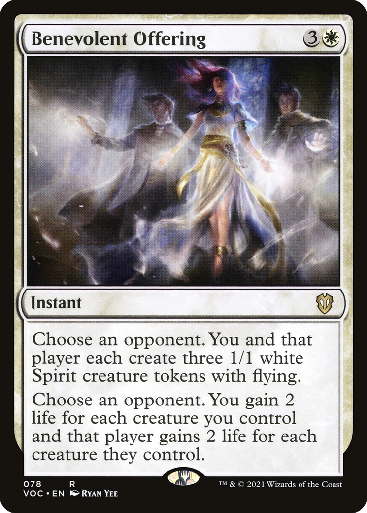 Image of Benevolent Offering [Innistrad: Crimson Vow Commander]