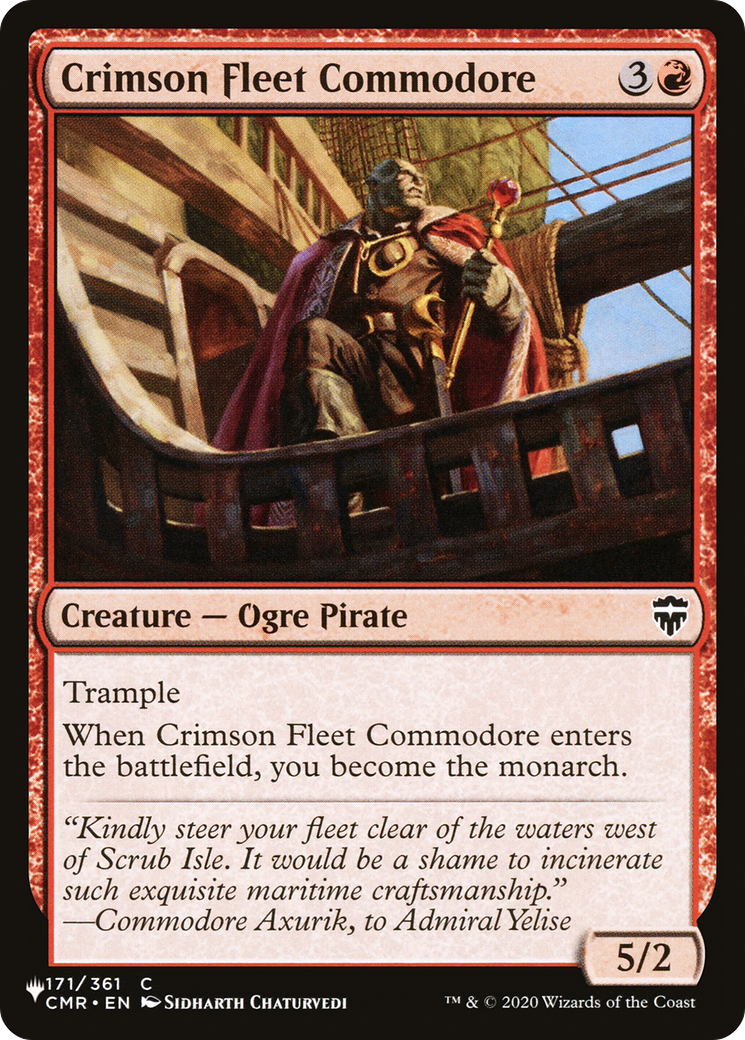 Image of Crimson Fleet Commodore [The List]