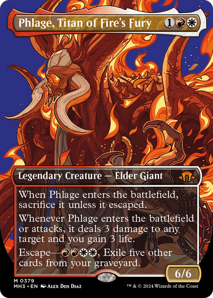 Image of Phlage, Titan of Fire's Fury (Borderless) [Modern Horizons 3]