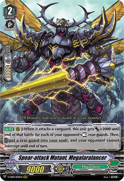 Image of Spear-attack Mutant, Megalaralancer (V-EB09/009EN) [The Raging Tactics]