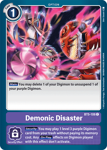 Image of Demonic Disaster [BT5-106] [Battle of Omni]