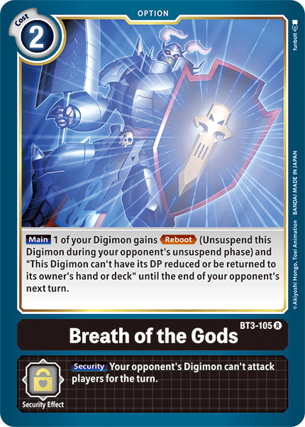 Image of Breath of the Gods [BT3-105] [Release Special Booster Ver.1.5]
