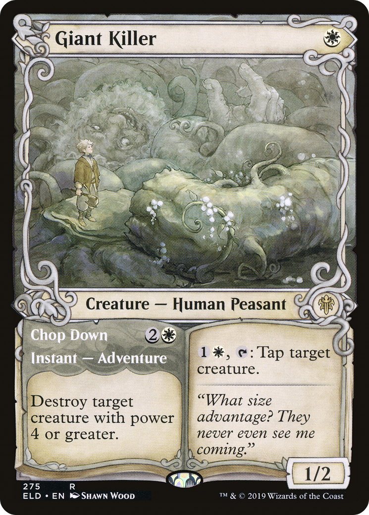 Image of Giant Killer // Chop Down (Showcase) [Throne of Eldraine]