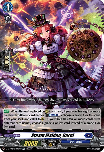 Image of Steam Maiden, Barni (D-BT05/024EN) [Triumphant Return of the Brave Heroes]