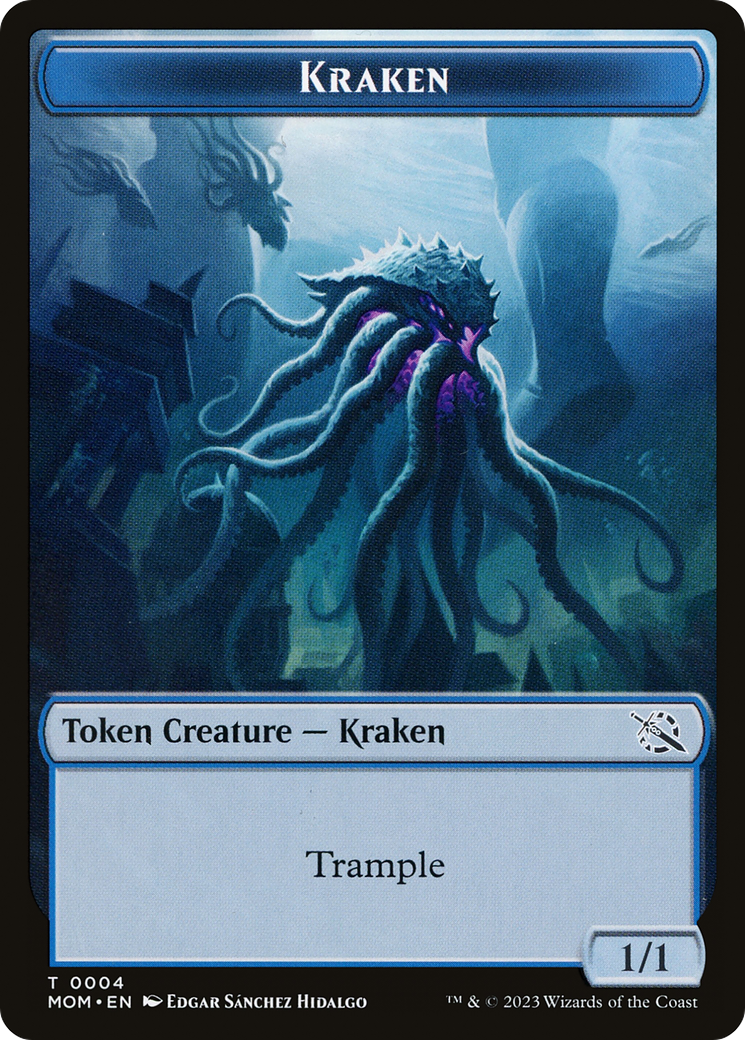 Image of Soldier // Kraken Double-Sided Token [March of the Machine Tokens]