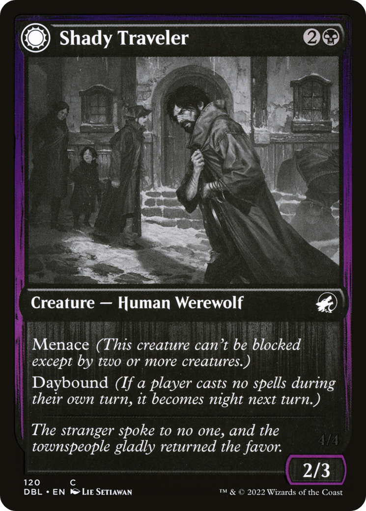Image of Shady Traveler // Stalking Predator [Innistrad: Double Feature]