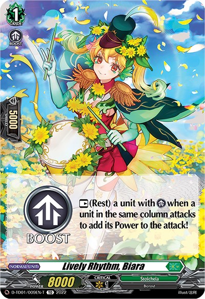 Image of Lively Rhythm, Biara (Tutorial Card) (D-TD01/009EN-T) [Urara Haneyama -Bandmaster of Blossoming Bonds-]