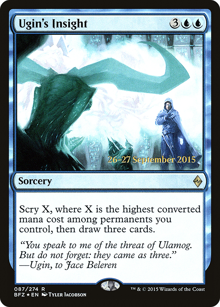 Image of Ugin's Insight [Battle for Zendikar Prerelease Promos]