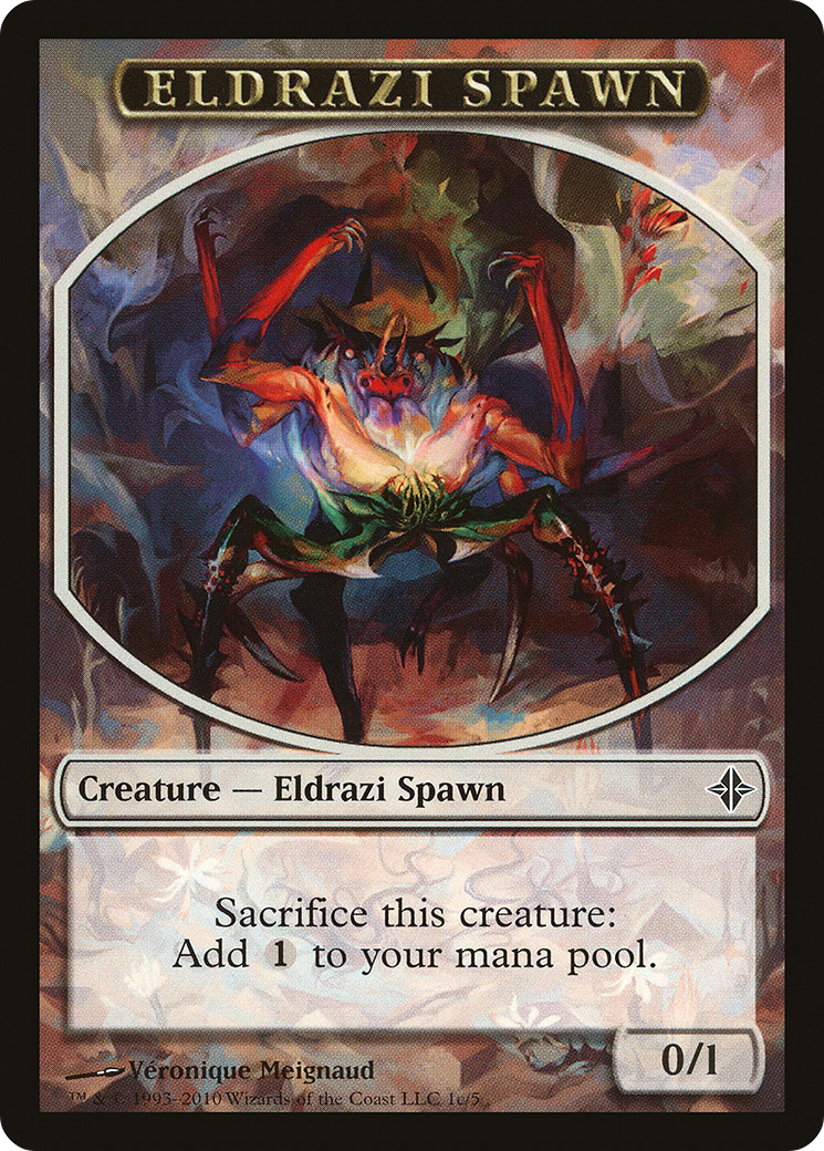 Image of Eldrazi Spawn Token (1c/5) [Rise of the Eldrazi Tokens]