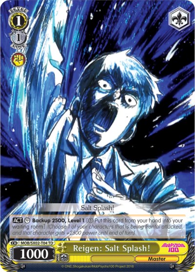 Image of Reigen: Salt Splash! (MOB/SX02-T04 TD) [Mob Psycho 100]