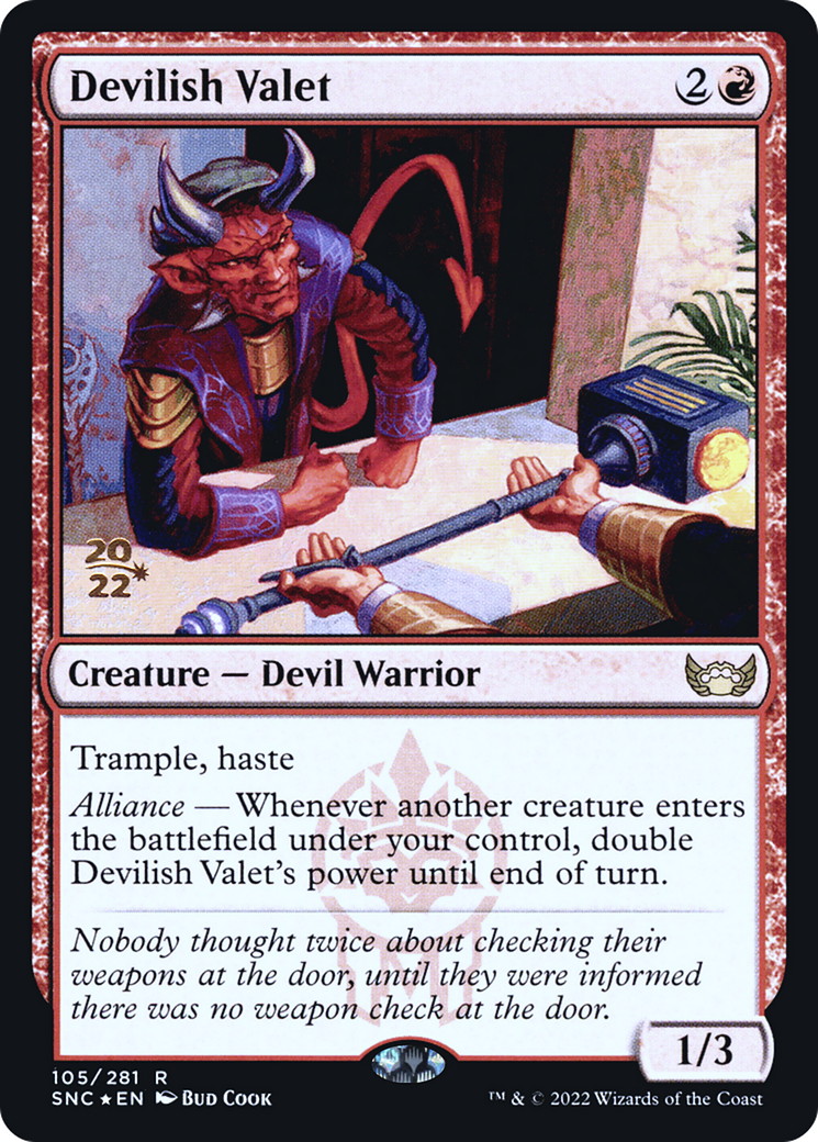 Image of Devilish Valet [Streets of New Capenna Prerelease Promos]